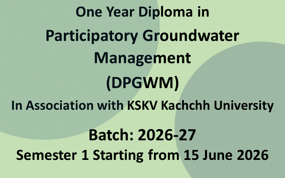 One Year Diploma in Participatory Groundwater Management